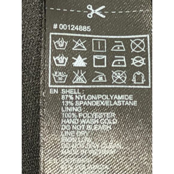 Forever 21 Black Lace Peplum Top Women’s Medium Short Sleeve Evening Blouse - Picture 7 of 8